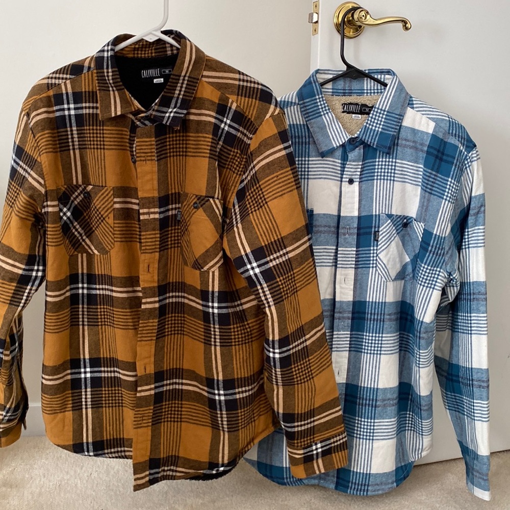 Men’s Sherpa Lined Flannel Jackets